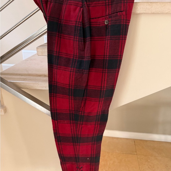 Vintage J Peterman Red Plaid Pants - Picture 3 of 14